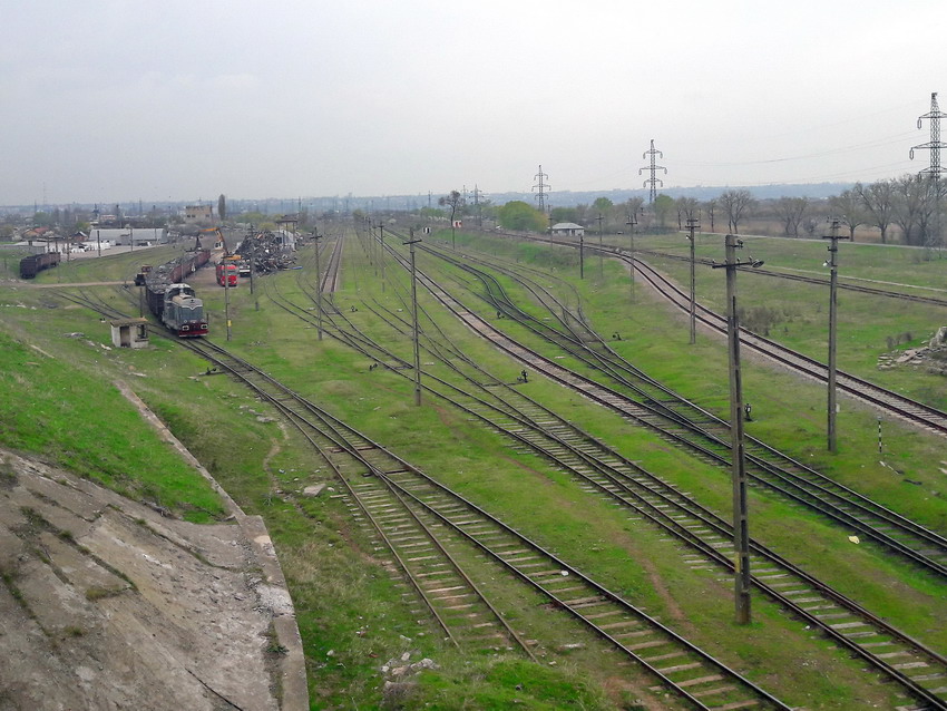 Станция Галац-Широкая колеи 1520 мм на территории Румынии