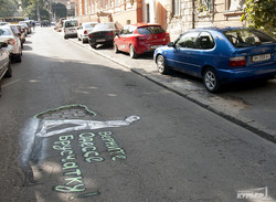 В Одессе пытаются спасти брусчатку с помощью арт-инсталляции (ФОТО)