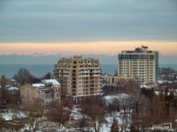 Зимняя Одесса с высоты птичьего полета: высотные стройки закрыли вид на море и на центр города (ФОТО)
