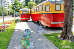 В Одессе появились ретро-трамваи для кафе на 6-й станции Фонтана (ФОТО)