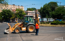 Реконструкция Тираспольской площади в Одессе: день первый (ФОТО)