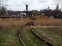Заброшенный путь в городе Басарабяска