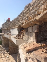 Новые находки при реставрации Колоннады: помещение внутри, снаряды и бензобак