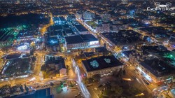 Ночная Одесса с высоты птичьего полета: от вокзала до стадиона (ФОТО)