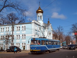 Фото дня: одесский трамвай вдоль старой черты порто-франко
