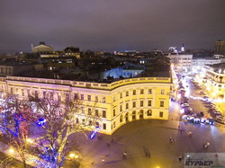 Предновогодняя феерия в Одессе: полет над вечерним городом (ФОТО, ВИДЕО)