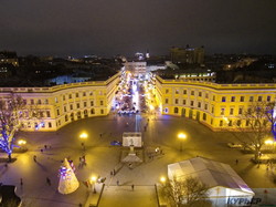 Предновогодняя феерия в Одессе: полет над вечерним городом (ФОТО, ВИДЕО)