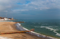 Красивое январское море в Одессе (ФОТО)