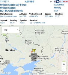 RQ-4 Global Hawk снова в небе над Донбассом (Обновляется)