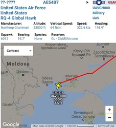 RQ4 Global Hawk продолжает свою миссию в небе над Украиной