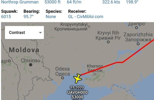 RQ4 Global Hawk продолжает свою миссию в небе над Украиной