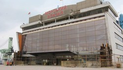 Как ремонтируют морской вокзал в Одессе (ФОТО)
