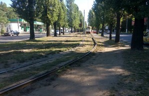 В Одессе стартовал капремонт трамвайного переезда по улице Ицхака Рабина