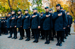 По Одессе маршировали будущие полицейские (ФОТО)