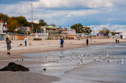 В Одессе редкое природное явление: море отходит от берега (ФОТО)