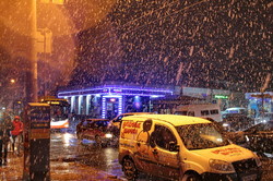 Первый снег выпал в Одессе (ФОТО)