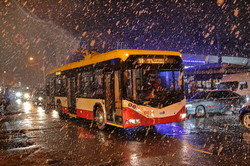 Первый снег выпал в Одессе (ФОТО)