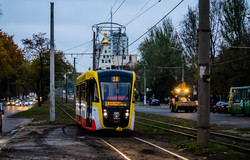 В Одессе запустили новый трамвай "Одиссей" (ФОТО)