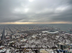 Одесса под снегом: полет над городом и морем (ФОТО, ВИДЕО)