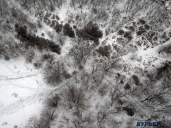 Одесса под снегом: полет над городом и морем (ФОТО, ВИДЕО)