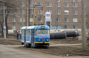 Фото дня: одесский трамвай на Дальних Мельницах