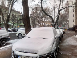 Одесса под февральским снегом (ФОТО)