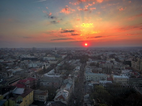 Безумно красивый закат над одесской Юмориной (ФОТО, ВИДЕО)