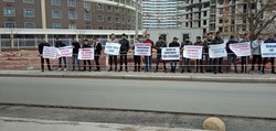 В Одессе протестовали против застройки побережья высотными "жемчужинами" (ФОТО)