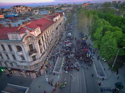 По Одессе прошел огненный марш украинских патриотов (ФОТО, ВИДЕО)