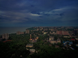Мрачный закат над Одессой (ФОТО, ВИДЕО)