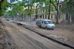 Как в Одессе ремонтируют улицу Софиевскую (ФОТО)