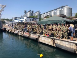 Как идут международные учения "Си-Бриз" в Одессе: первые операции водолазов и выход кораблей