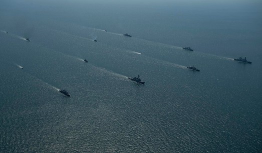 "Си-Бриз": флот НАТО и Украины совершил финальное построение (ВИДЕО)