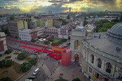 Красная дорожка Одесского кинофестиваля с высоты (ФОТО)