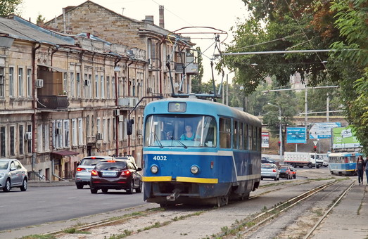 В Одессе реконструируют линию трамвая и дорогу по спуску Маринеско