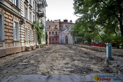 Как в Одессе ремонтируют Воронцовский переулок (ФОТО)