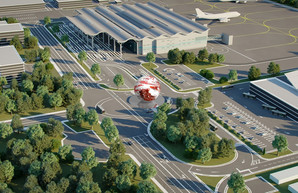 Возле нового терминала Одесского аэропорта появится скульптурная композиция «Сфера»