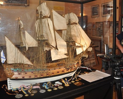 В музее Одесского порта открылась выставка моделей кораблей