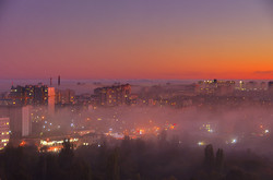 Вечером на побережье Одессы опустился необычный туман (ФОТО)