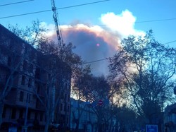 В центре Одессы горит памятник архитектуры (обновляется)