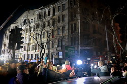 Митинг у сгоревшего дома в Одессе превратился в политическую акцию (ФОТО)