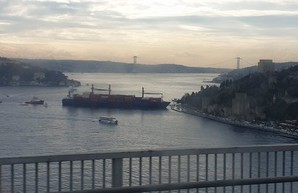 Шедший из Одессы контейнеровоз врезался в набережную в Стамбуле