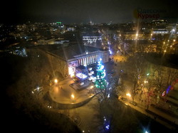 Новогодняя Одесса с квадрокоптера