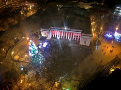 Новогодняя Одесса с квадрокоптера