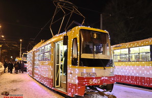 На Рождество по Одессе проедет праздничный парад трамваев