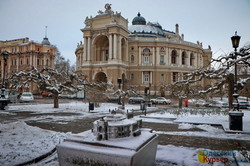 Одесса в первом зимнем снегу (ФОТОРЕПОРТАЖ)