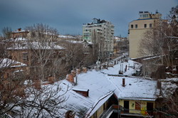 Одесса в первом зимнем снегу (ФОТОРЕПОРТАЖ)