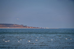 Спокойное море в Одессе перед ураганом (ФОТО)