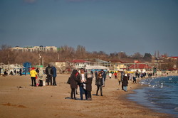 Спокойное море в Одессе перед ураганом (ФОТО)