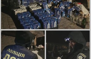 В Одесской области закрыли очередной цех по изготовлению поддельного алкоголя и сигарет